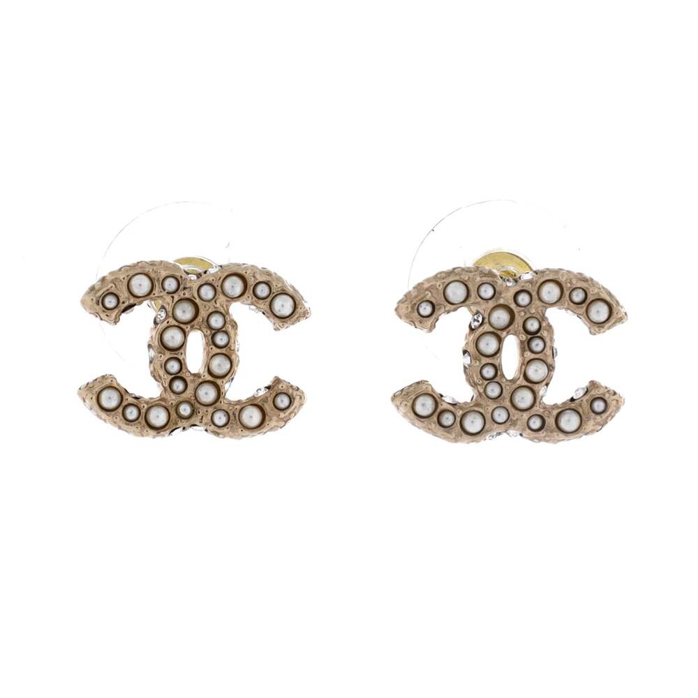 Chanel Cc Stud Earrings Metal With #249900C12B